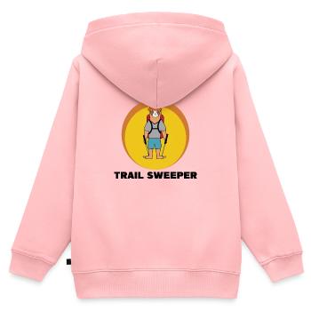 Säugetier Statement Faultier Urwaldbewohner Tier - Kinder Premium Organic Zip Hoodie - Rosa - Hinten - AI Model Kid Female (0cm)