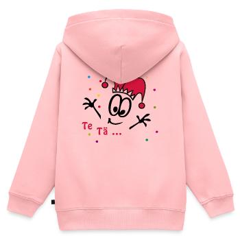 Carnival, Carnival, Confetti - Kids Premium Organic Zip-up Hoodie - rose - Back - AI Model Kid Female (0cm)