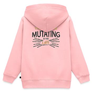 Spruch - Kinder Premium Organic Zip Hoodie - Rosa - Hinten - AI Model Kid Female (0cm)