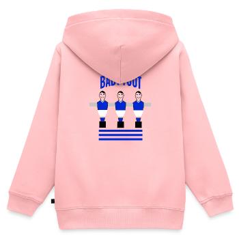 Tischfußball - Kinder Premium Organic Zip Hoodie - Rosa - Hinten - AI Model Kid Female (0cm)