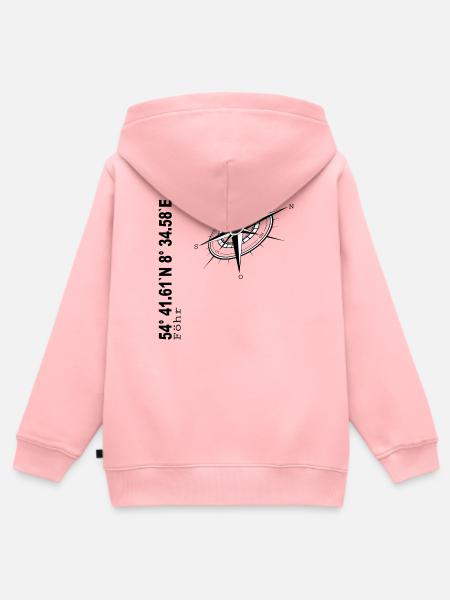 Föhr - Kinder Premium Organic Zip Hoodie - Rosa