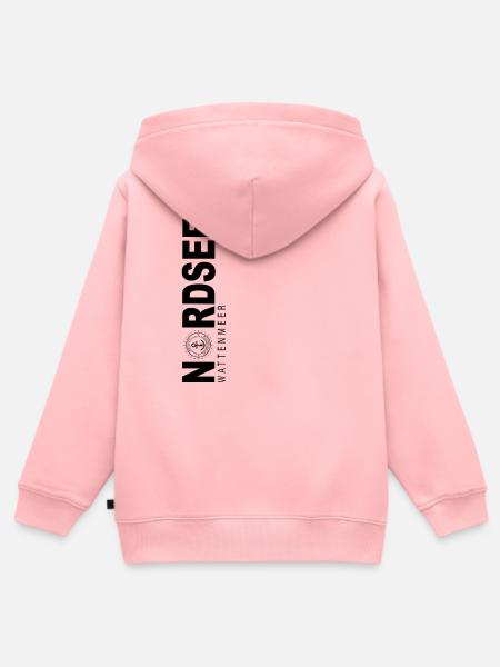 Nordsee - Kinder Premium Organic Zip Hoodie - Rosa