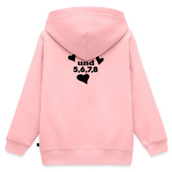 Tanzen Tanz Tanzkurs Rhythmus - Kinder Premium Organic Zip Hoodie - Rosa - Hinten - AI Model Kid Female (0cm)