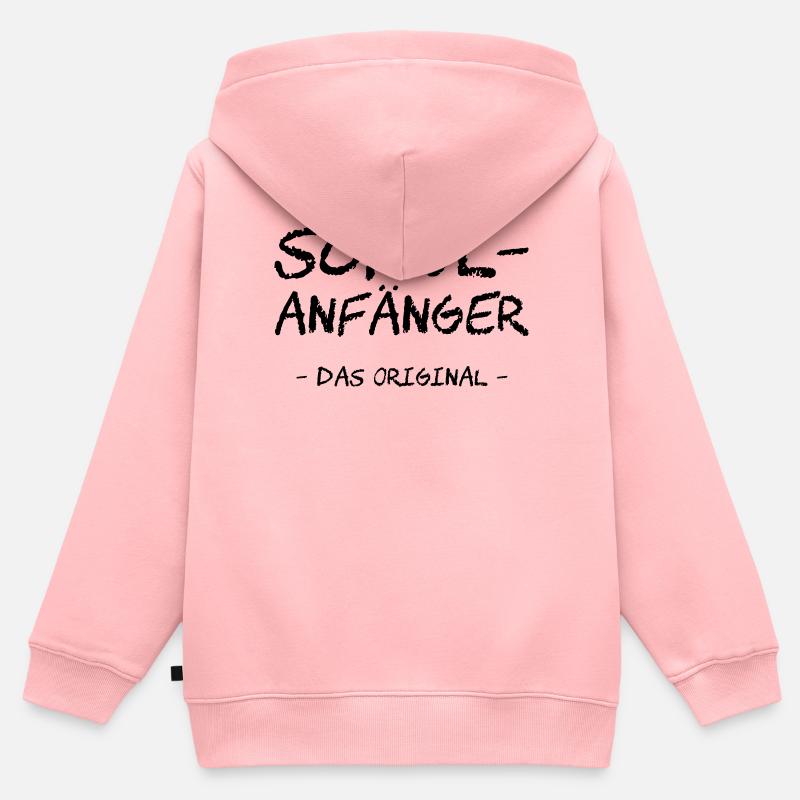 Schulanfänger. Das Original - Kinder Premium Organic Zip Hoodie - Rosa