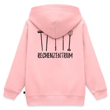 Rechenzentrum - Gärtner Garten Pflanzen - Kinder Premium Organic Zip Hoodie - Rosa - Hinten - AI Model Kid Female (0cm)