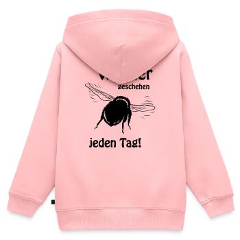 Hummel -Wunder - Kinder Premium Organic Zip Hoodie - Rosa - Hinten - AI Model Kid Female (0cm)