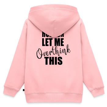 Citation sympa - Sweat Premium à capuche zippé enfant bio - rose - Dos - AI Model Kid Female (0cm)
