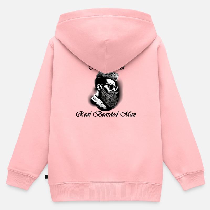 pas de Hipster - Sweat Premium à capuche zippé enfant bio - rose