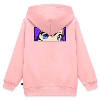 Zeichentrick Comic Mangastyle Anime Manga Japan - Kinder Premium Organic Zip Hoodie - Rosa - Hinten - AI Model Kid Female (0cm)