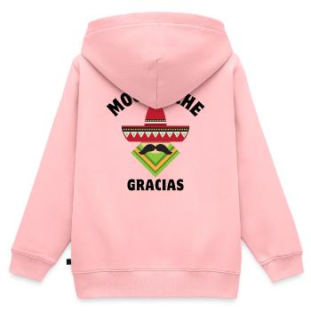 Mexiko, Mexiko, Sombréro, Mexikaner - Kinder Premium Organic Zip Hoodie - Rosa - Hinten - AI Model Kid Female (0cm)