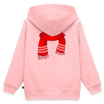 Noël, noël, noël, noël, noël, noël, noël, noël, - Sweat Premium à capuche zippé enfant bio - rose - Dos - AI Model Kid Female (0cm)