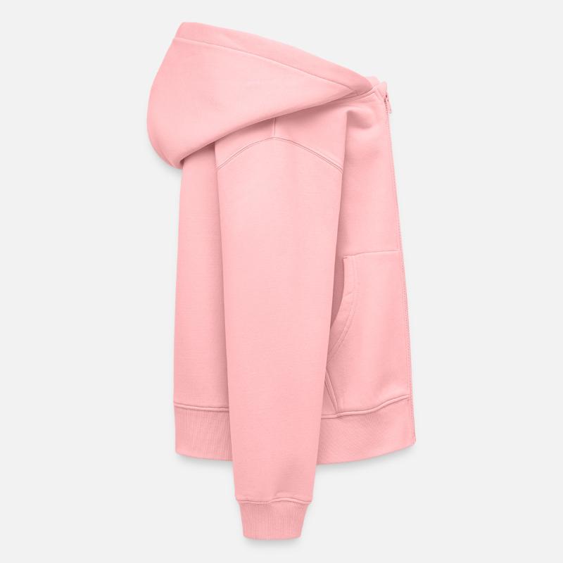 Regenbogen Lebensblume Design Kinder Premium Organic Zip Hoodie