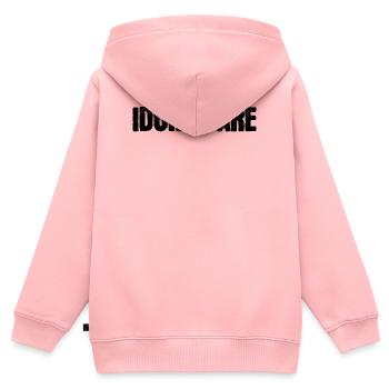 Ist Mir Wurscht Statement Egal - Kinder Premium Organic Zip Hoodie - Rosa - Hinten - AI Model Kid Female (0cm)