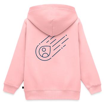 MAc Astroid01 - Kinder Premium Organic Zip Hoodie - Rosa - Hinten - AI Model Kid Female (0cm)