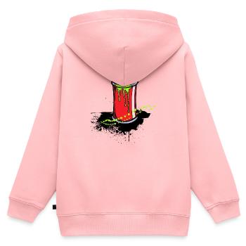 Kunst Strassenkunst Zeichnen Graffiti Spraydose - Kinder Premium Organic Zip Hoodie - Rosa - Hinten - AI Model Kid Female (0cm)