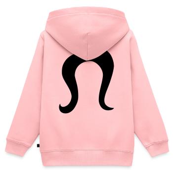 Frisur - Kinder Premium Organic Zip Hoodie - Rosa - Hinten - AI Model Kid Female (0cm)