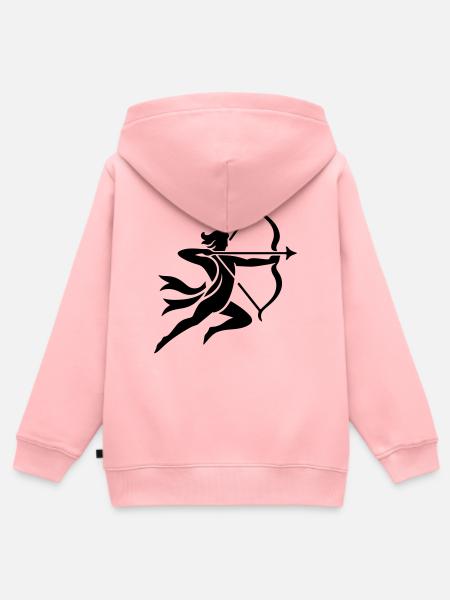 Schütze 2 - Kinder Premium Organic Zip Hoodie - Rosa