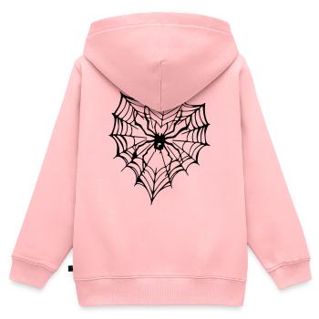 Spinnen Tattoo - Spider Tattoo - Kinder Premium Organic Zip Hoodie - Rosa - Hinten - AI Model Kid Female (0cm)