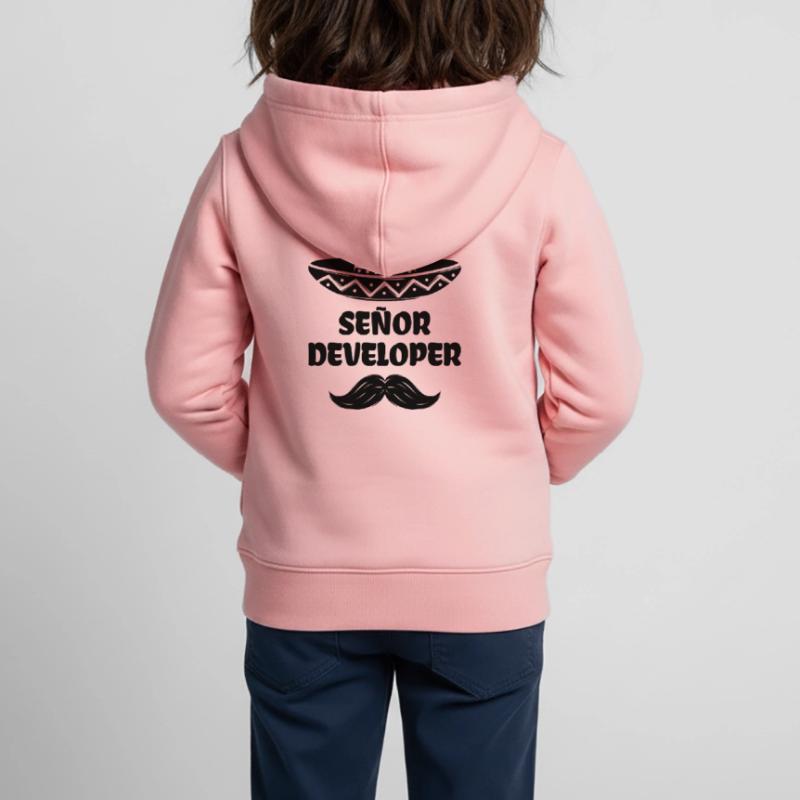 Developer Statement Scripting Dev Computergeek Kids Premium Organic Zip-up Hoodie