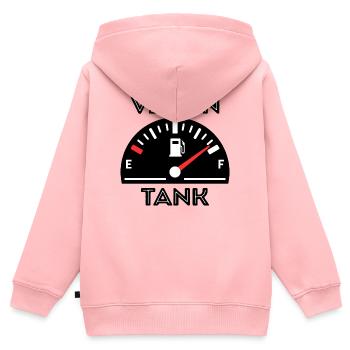 Tankstelle Benzin Tanken Statement Zapfsäule - Kinder Premium Organic Zip Hoodie - Rosa - Hinten - AI Model Kid Female (0cm)