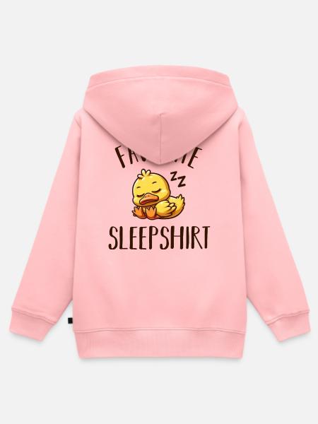 Schlafende Ente - Kinder Premium Organic Zip Hoodie - Rosa