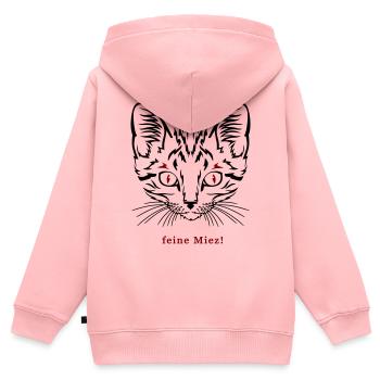 Cat, fine kitty - Kids Premium Organic Zip-up Hoodie - rose - Back - AI Model Kid Female (0cm)
