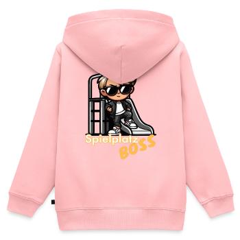 Cooler Spielplatz Chef Sonnenbrille Kind Urban - Kinder Premium Organic Zip Hoodie - Rosa - Hinten - AI Model Kid Female (0cm)