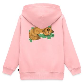 Fantasie-Grinsen Grinsen - Kinder Premium Organic Zip Hoodie - Rosa - Hinten - AI Model Kid Female (0cm)