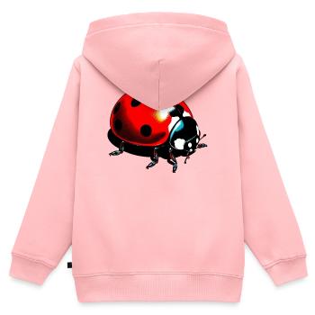 Ladybird - Kids Premium Organic Zip-up Hoodie - rose - Back - AI Model Kid Female (0cm)