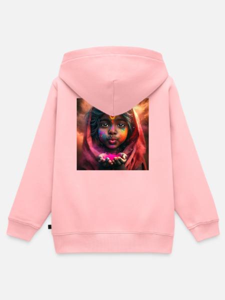 Atem der Liebe - Kinder Premium Organic Zip Hoodie - Rosa