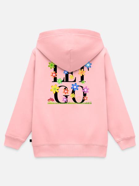 Gehenlassend - Kinder Premium Organic Zip Hoodie - Rosa