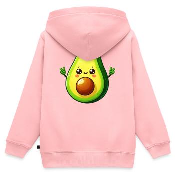 Avocado - Kids Premium Organic Zip-up Hoodie - rose - Back - AI Model Kid Female (0cm)