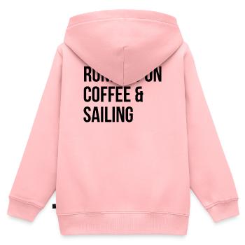 Segeln, Segeln, Segeln - Kinder Premium Organic Zip Hoodie - Rosa - Hinten - AI Model Kid Female (0cm)