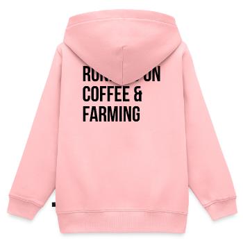 Landwirtschaft Landwirtschaft Landwirtschaft Landwirtschaft - Kinder Premium Organic Zip Hoodie - Rosa - Hinten - AI Model Kid Female (0cm)
