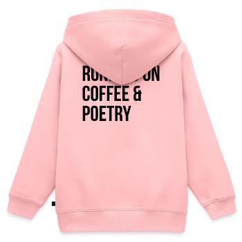 Poesie Poesie Poesie Poesie - Kinder Premium Organic Zip Hoodie - Rosa - Hinten - AI Model Kid Female (0cm)