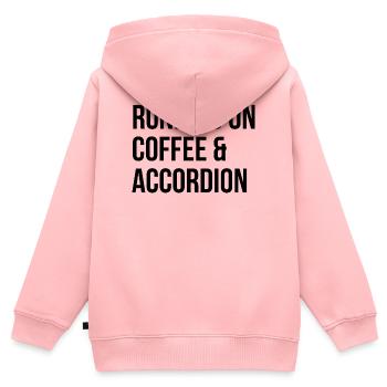Akkordeon, Akkordeon, Akkordeon - Kinder Premium Organic Zip Hoodie - Rosa - Hinten - AI Model Kid Female (0cm)