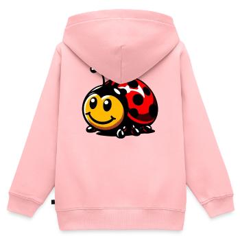 Ladybird - Kids Premium Organic Zip-up Hoodie - rose - Back - AI Model Kid Female (0cm)