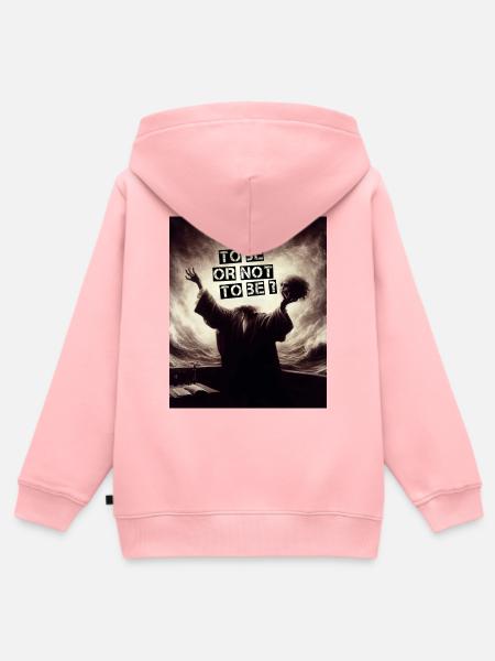Sein oder nicht sein? - Kinder Premium Organic Zip Hoodie - Rosa