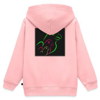 anniversary. Anniversary Decade. humor. funny - Kids Premium Organic Zip-up Hoodie - rose - Back - AI Model Kid Female (0cm)