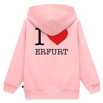 I LOVE ERFURT - Kids Premium Organic Zip-up Hoodie - rose - Back - AI Model Kid Female (0cm)