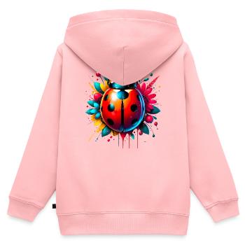 Ladybird - Kids Premium Organic Zip-up Hoodie - rose - Back - AI Model Kid Female (0cm)