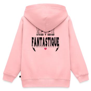 Neveu Fantastique - Sweat Premium à capuche zippé enfant bio - rose - Dos - AI Model Kid Female (0cm)