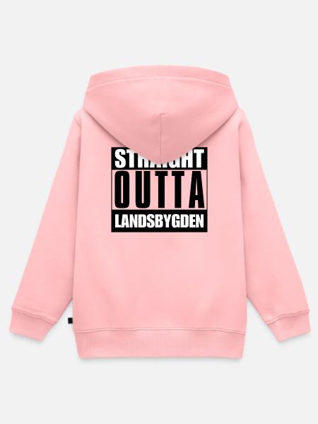 Direkt auf dem Land - Kinder Premium Organic Zip Hoodie - Rosa