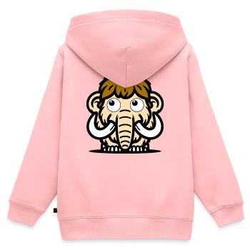 Mammut - Kinder Premium Organic Zip Hoodie - Rosa - Hinten - AI Model Kid Female (0cm)