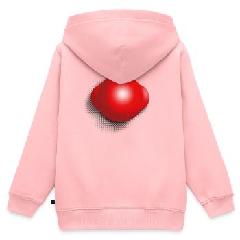 Lustige Clownsnase - Kinder Premium Organic Zip Hoodie - Rosa - Hinten - AI Model Kid Female (0cm)