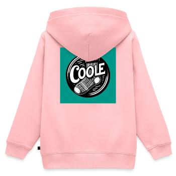 Coole Socke Socken und lustiger Spruch - Kinder Premium Organic Zip Hoodie - Rosa - Hinten - AI Model Kid Female (0cm)
