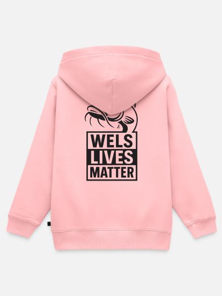 Wels - Wels lives Matter - Kinder Premium Organic Zip Hoodie - Rosa