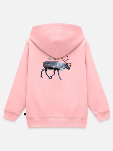 ABISKO Nationalpark Schweden - Kinder Premium Organic Zip Hoodie - Rosa