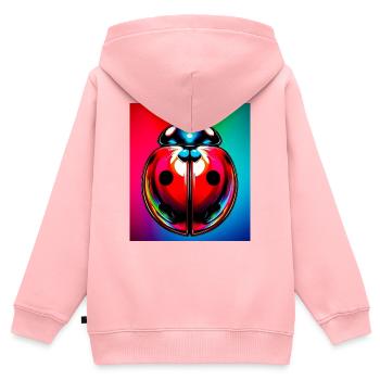 ladybird - Kids Premium Organic Zip-up Hoodie - rose - Back - AI Model Kid Female (0cm)