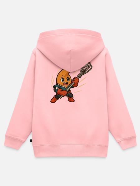Anime Kipferl - Kinder Premium Organic Zip Hoodie - Rosa